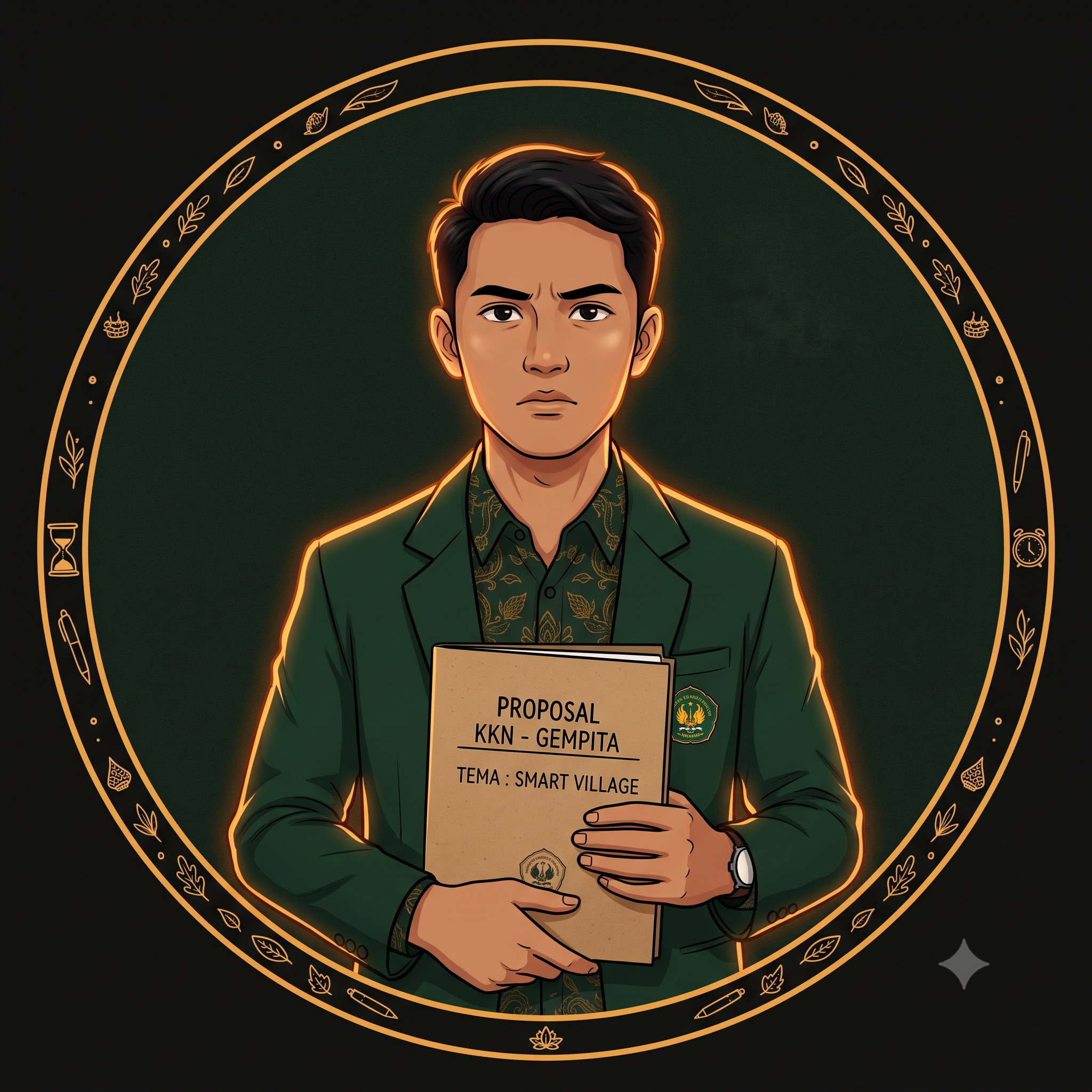 Ilustrasi Raka, ketua tim KKN